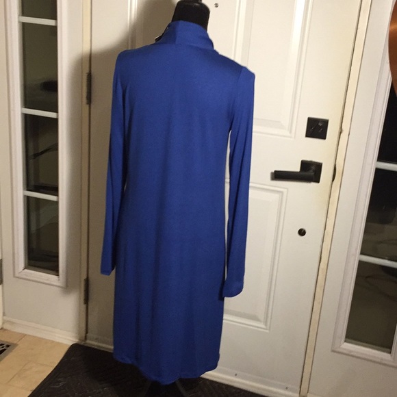 Yest Yessica 80474B Long Cardigan Knit Sweater Strong Blue 10 - Picture 6 of 16